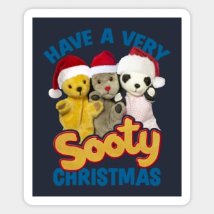 Sooty Christmas Have A Very Sooty Christmas Blue Text Magnet